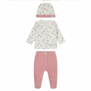 Conjunto interior bebe algod&oacute;n 3 piezas