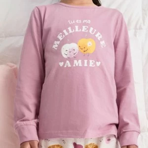 Pijama ni&ntilde;a algod&oacute;n manga larga