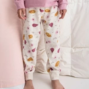 Pijama ni&ntilde;a algod&oacute;n manga larga