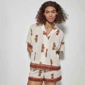 Pijama mujer camisa manga corta