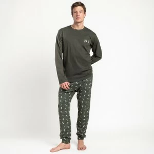 Pijama algod&oacute;n hombre manga larga Antonio Mir&oacute;