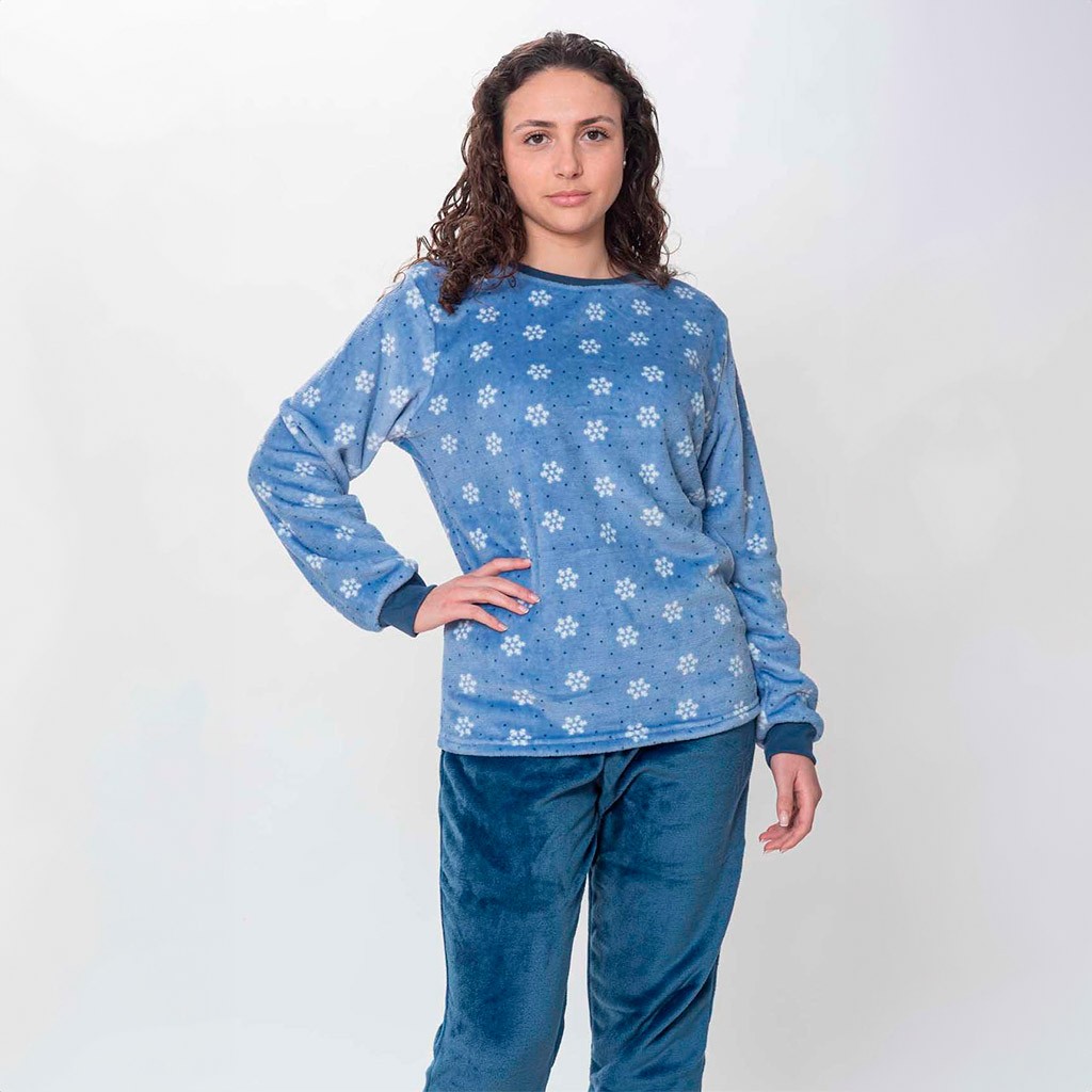 Pijama mujer coralina estampada