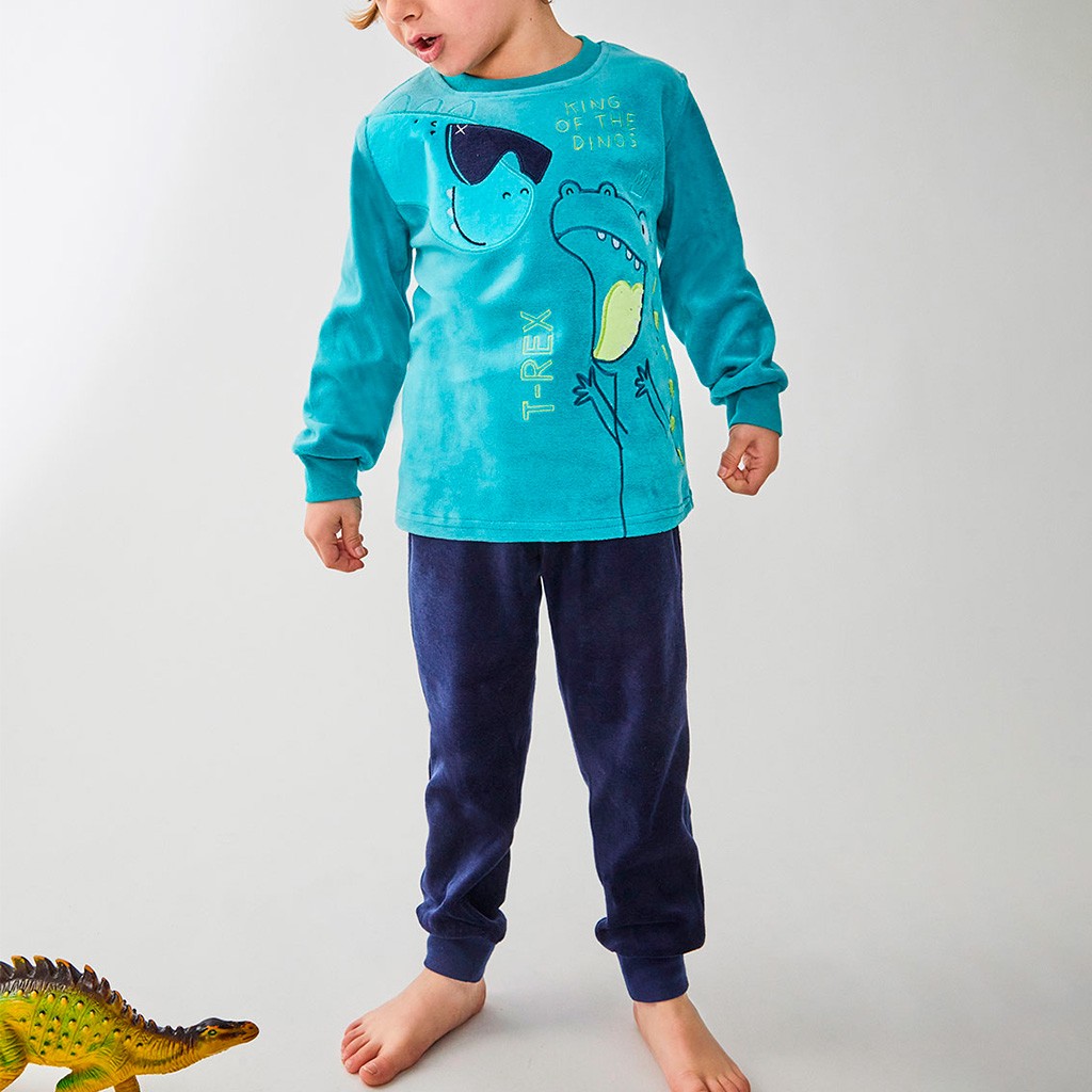 Pijama niño manga larga T-Rex