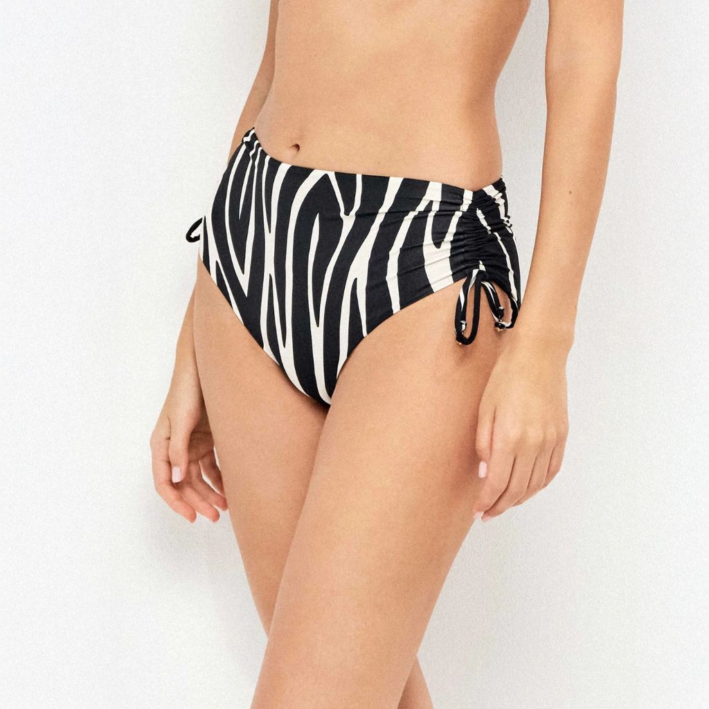 Braga alta ba&ntilde;o mujer estampado cebra