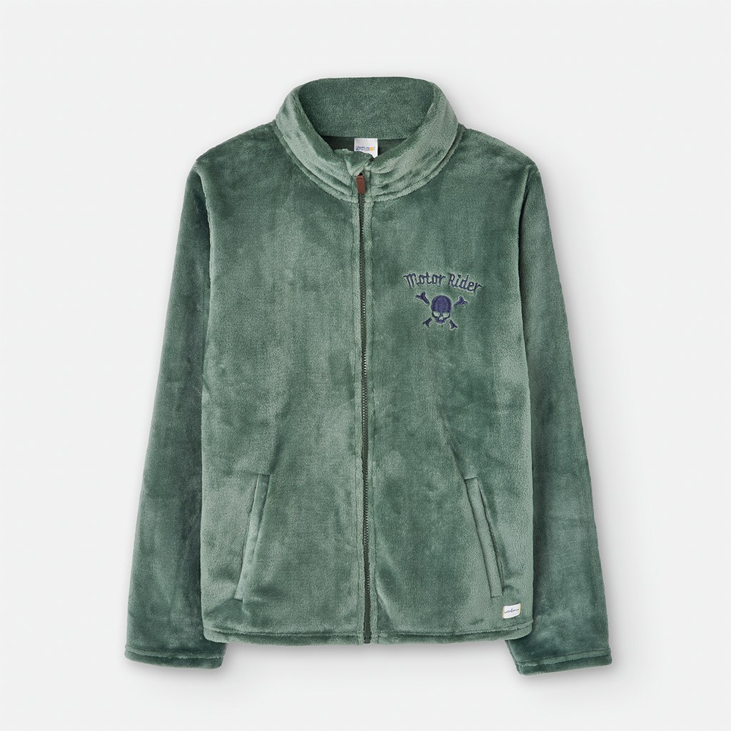 Bata hombre cremallera cuello alto