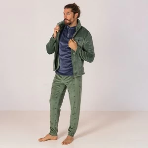 Bata hombre cremallera cuello alto