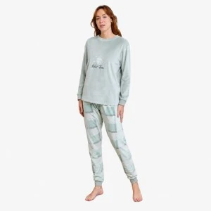 Pijama mujer manga larga spandex