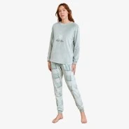 Pijama mujer manga larga spandex