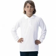 Polo piqu&eacute; colegio manga larga