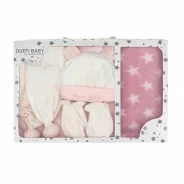Estuche bebe gorro, manoplas, bufanda y manta