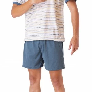 Pijama hombre cuello redondo con botones