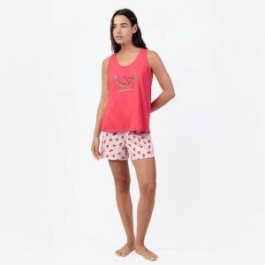 Pijama mujer algod&oacute;n tirantes sandias