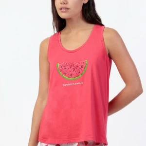 Pijama mujer algod&oacute;n tirantes sandias