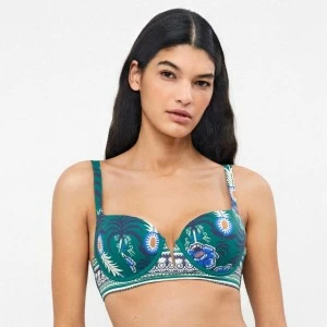 Sujetador ba&ntilde;o mujer con aros y foam estampado