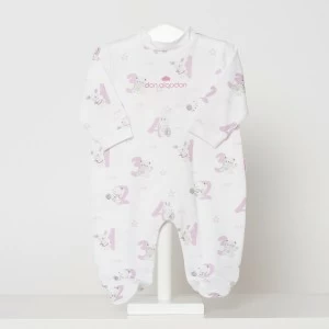 Pelele largo beb&eacute; algod&oacute;n estampado