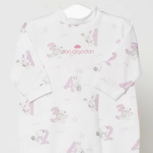 Pelele largo beb&eacute; algod&oacute;n estampado