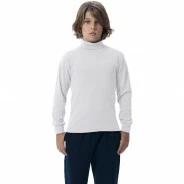 Camiseta exterior cuello cisne manga larga
