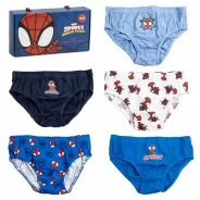 Slip ni&ntilde;o algod&oacute;n Spiderman pack x 5