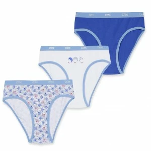 Braga bikini ni&ntilde;a pack x 3 estampada algod&oacute;n