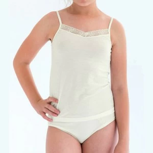 Conjunto interior ni&ntilde;a comunion camiseta y braga