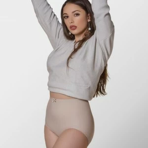Faja braga mujer "tejido de papel" vientre plano