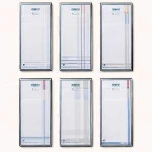 Estuche pa&ntilde;uelos listados pack 6 Marvin