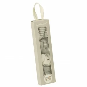 Estuche regalo bebe pack 4 calcetines recien