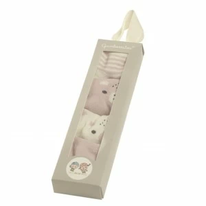 Estuche regalo bebe pack 4 calcetines recien