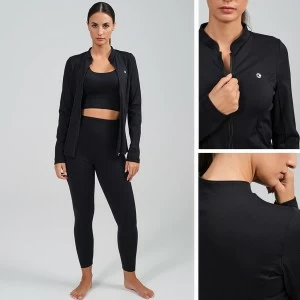 Sudadera deportiva abierta con cremallera