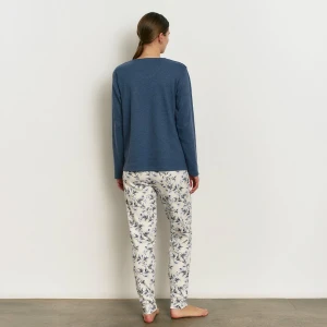 Pijama mujer manga larga estampado floral