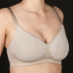 Sujetador prot&eacute;sico sin aro en tejido jacquard