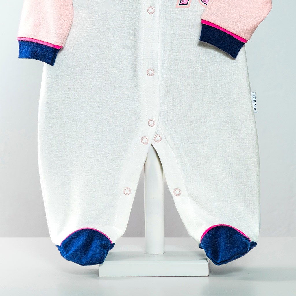 Pelele bebé largo abierto delante