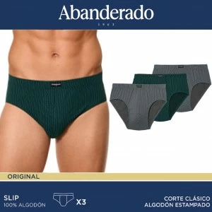Slips estampados pack 3 algod&oacute;n