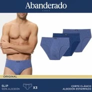 Slips estampados pack 3 algod&oacute;n