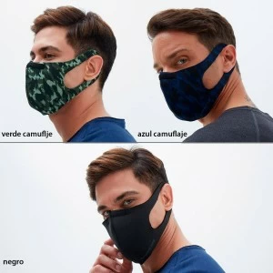 Mascarilla unisex reutilizable interior algod&oacute;n.