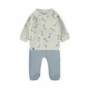 Conjunto beb&eacute; dos piezas algod&oacute;n estampado