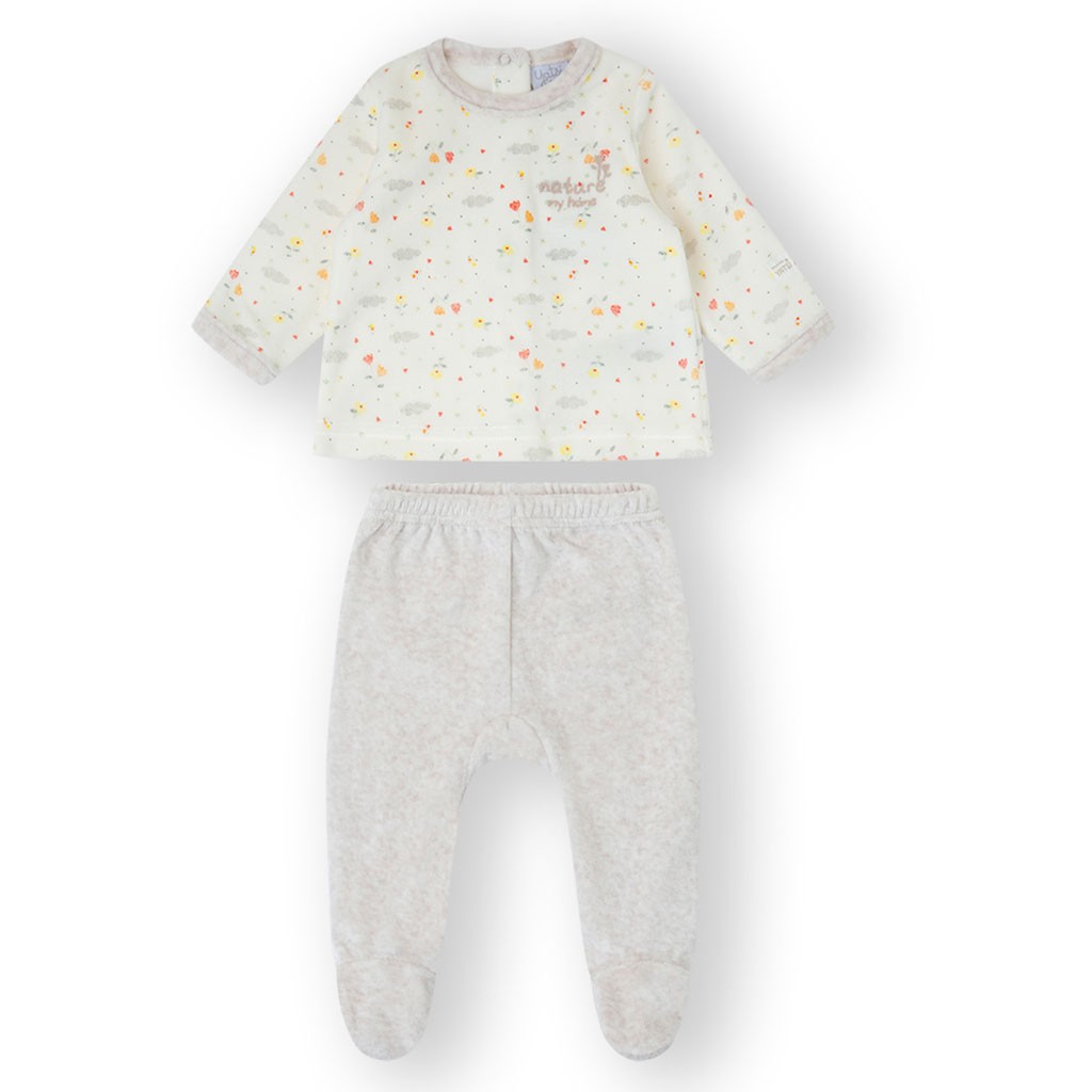 Pijama fantasía de bebe 2 piezas flowers