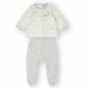 Pijama fantas&iacute;a de bebe 2 piezas flowers