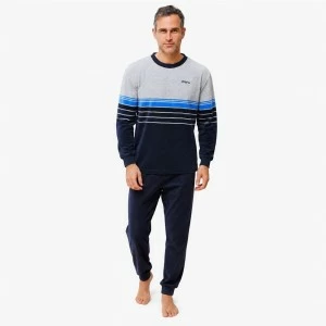 Pijama largo hombre tundosado
