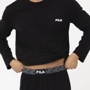 Pijama de algod&oacute;n con cintura goma vista y pu&ntilde;os