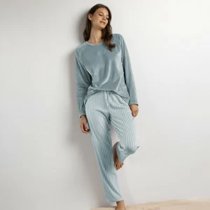 Pijama largo mujer tejido suave y el&aacute;stico
