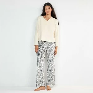 Pijama manga larga mujer aterciopelado