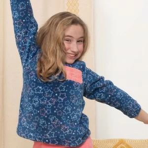 Pijama ni&ntilde;a coralina estrellas