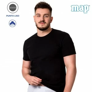 Camiseta manga corta y cuello redondo jersey