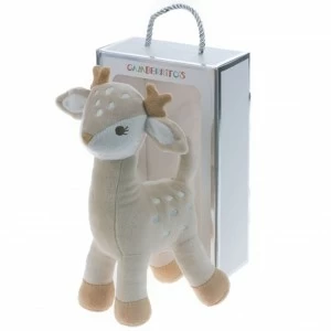 Peluche bebe ciervito en caja de regalo.