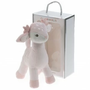 Peluche bebe ciervito en caja de regalo.