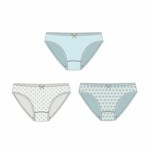 Braga bikini algod&oacute;n el&aacute;stico fantas&iacute;a Pack x3