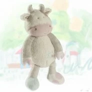 Peluche grande en forma de vaca de tacto suave