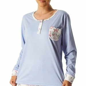 Pijama mujer largo tejido algod&oacute;n