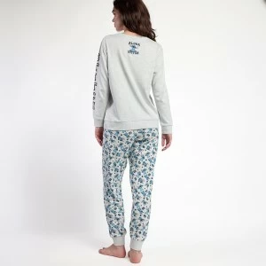 Pijama algod&oacute;n mujer estampado Stitch